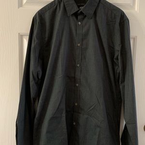 H&M Easy iron men’s size Large gray button down